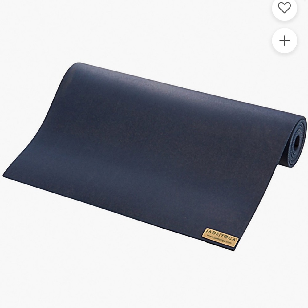 JadeYoga Long Natural Rubber 8mm Yoga Mat